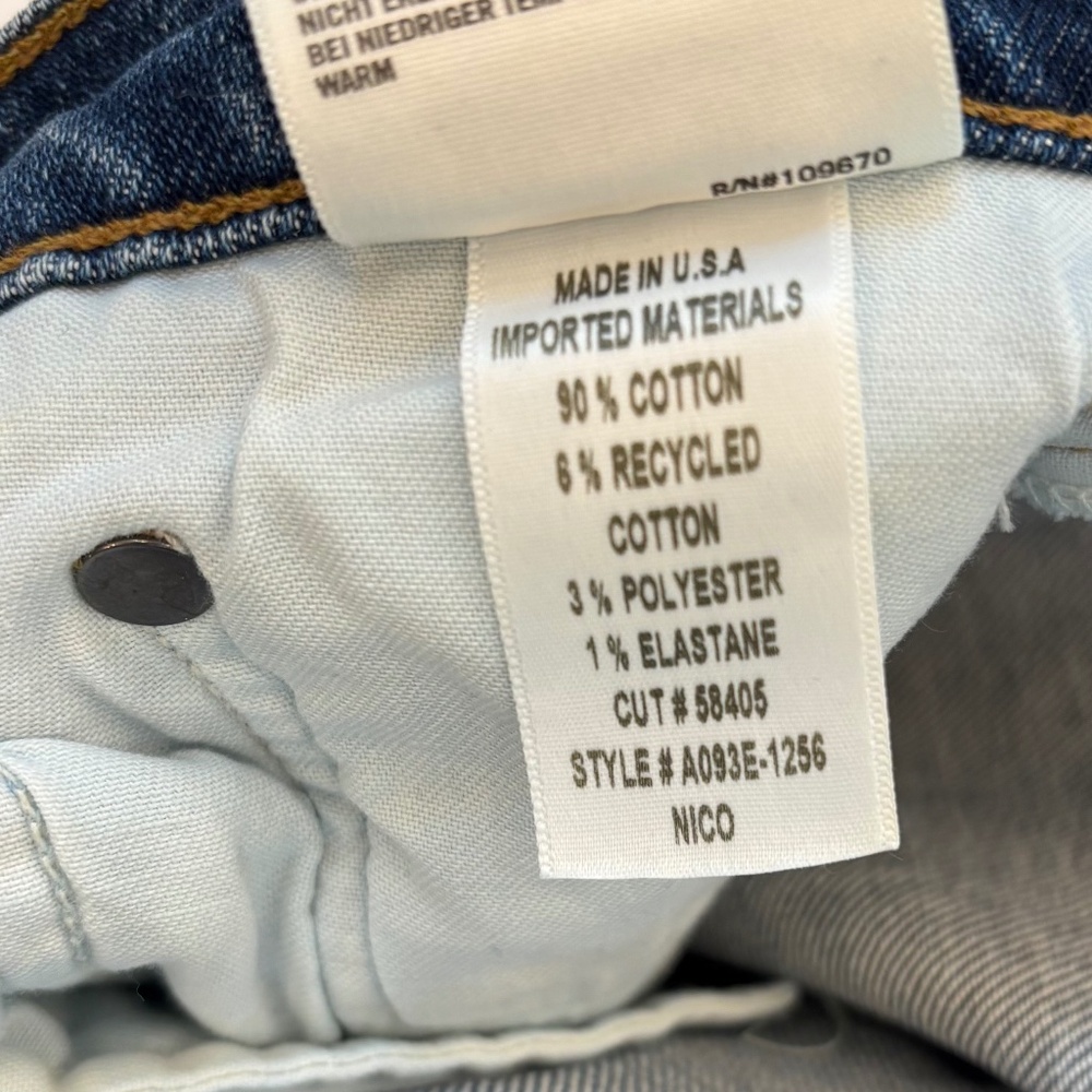 Agolde Nico High Rise Slim Jeans, Size 28, Style #A093E-1256 - Picture 7 of 9